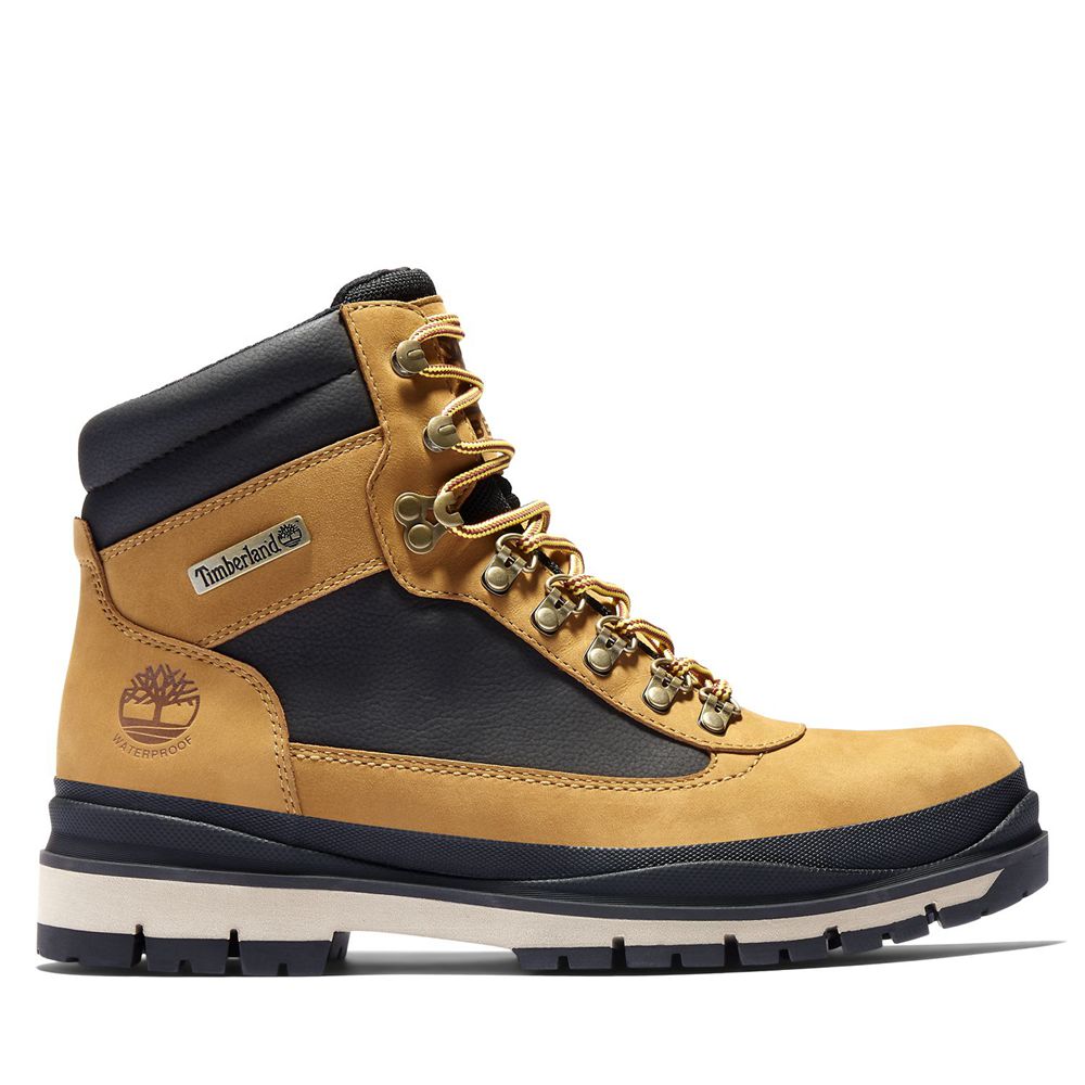 Botas de Nieve Timberland Argentina Hombre - Field Trekker Waterproof - Marrones/Negras - UZNBGM-371